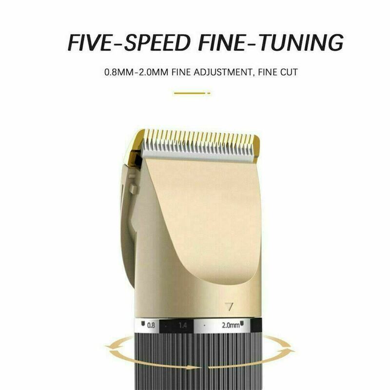 Professional Hair Clippers Trimmer Mens Barber Hair Cutting kit Machine Cordless