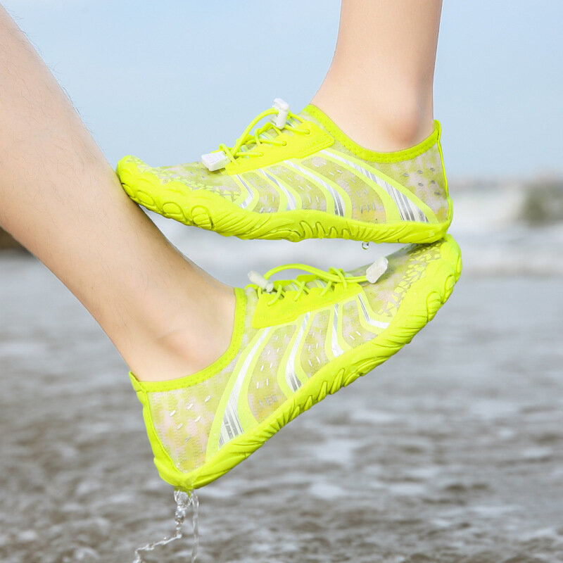 Противоскользящая дышащая походная обувь для взрослых и детей, быстросохнущая, скалолазание по реке, плавание, пляж, Брод