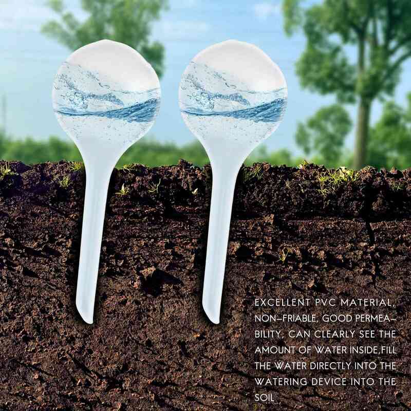 12 buah bohlam penyiram tanaman otomatis, bola plastik perangkat air taman bohlam penyiraman otomatis untuk tanaman