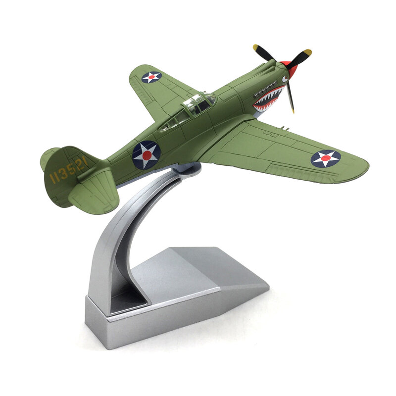 Figura de combate militar de P-40 americano, juguete de aleación a escala 1:72, colección de regalos, decoración de exhibición de simulación