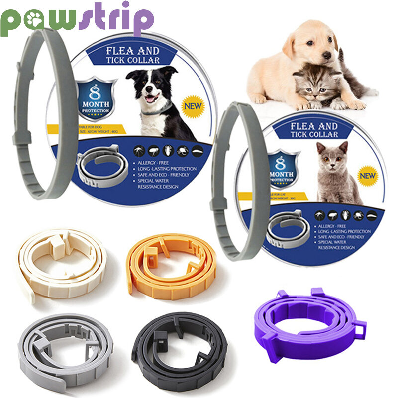 Pet Anti Flea Collar Adjustable Antiparasitic Cat Dog Necklace Portable Outdoor Anti-mosquito & Insect Repellent Pet Supplies