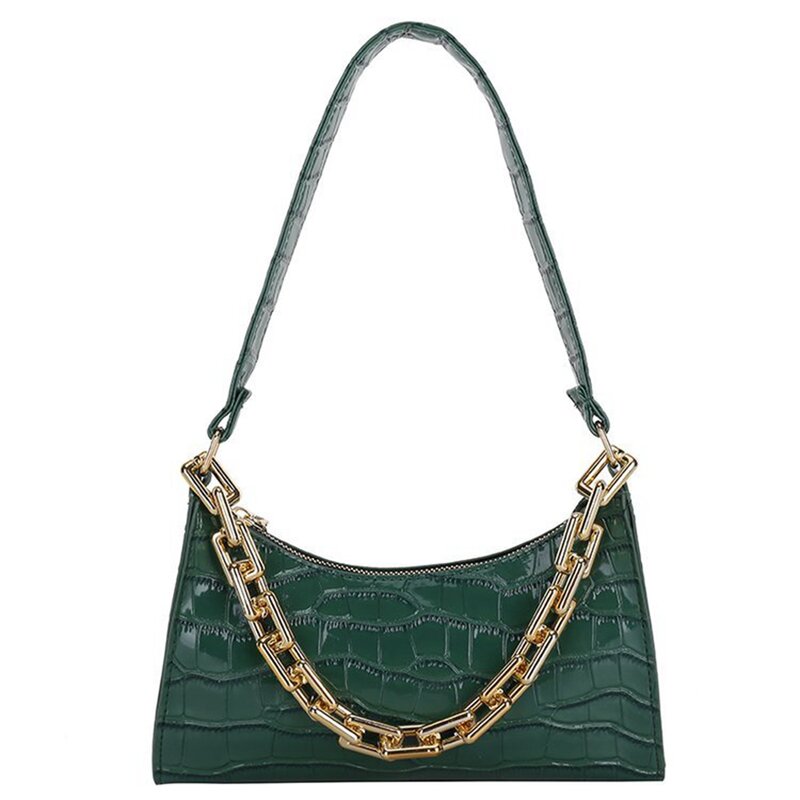 Повседневная женская сумка-тоут через плечо в стиле ретро, модная Изысканная сумка для покупок, сумки из искусственной кожи на цепочке для
