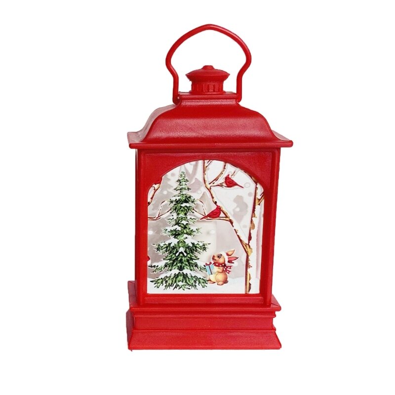 Рождественский ветровой фонарь, дневсветильник свет, Санта-Клаус, дерево, олень