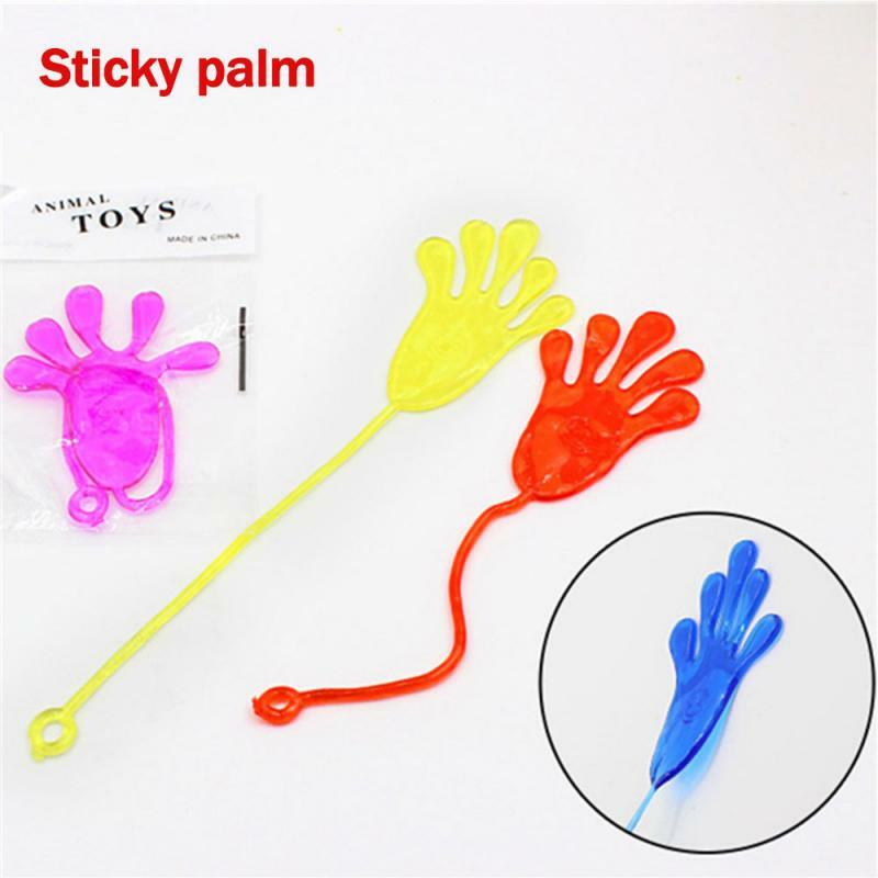 50pcs Children's Soft Palm Toy Sticky Hands Palm Party Favor Toy Party Wall Toy Novelties Prizes For Baby Kids Fun Birthday Gift