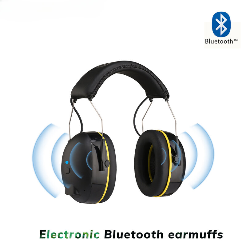 Casque de protection auditive électronique Bluetooth 5.0, écouteurs, sécurité itude, réduction du bruit, charge, téléphone de sauna