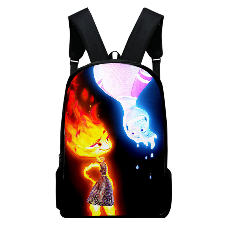 Elemental 2023 Cartoon Movie Backpack School Bag Adult Kids Bags Unisex Backpack 2023 Casual Style Daypack Harajuku Bags