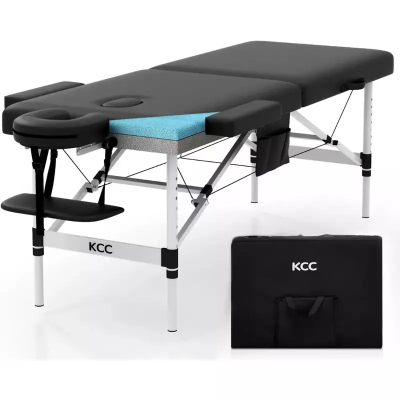 Lettino da massaggio lettino da massaggio pieghevole portatile Premium regolabile in altezza, lettino da massaggio in Memory Foam