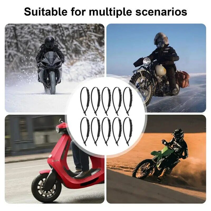 Schneeketten für LKW Anti-Rutsch-Auto Motorrad Outdoor-Schnee reifen 10 Stück verstellbare Anti-Rutsch-Reifen ketten Set Autozubehör
