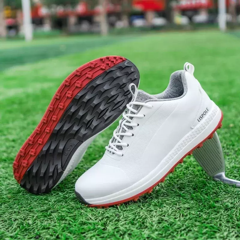 New Golf Shoes Men Luxury Golf Wears Light Weight Walking Footwears Anti Slip Athletic Sneakers
