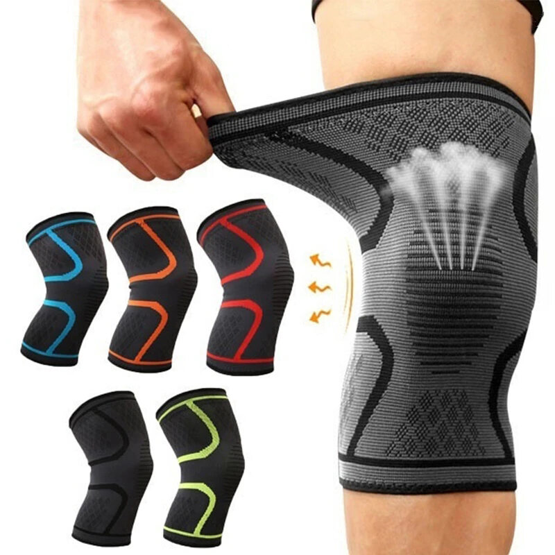 Manchon de compression respirant pour genou, attelle de genou, course à pied, levage, soutien pour l'arthrite, sports, salle de sport