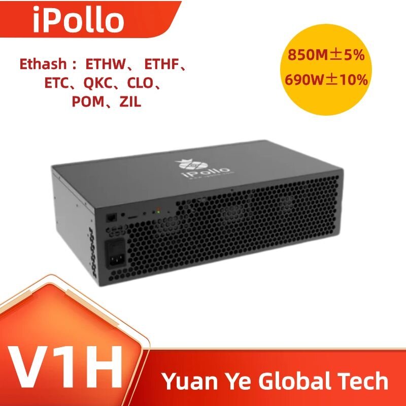 IPollo V1 Mini SE Plus Hashrate 400MH/s(± 10%), memoria de diseño de 240W(± 10%), 6,0 GB, Ethash / ETH, ETC, ZIL, QKC, CLO