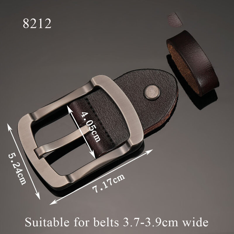 Cabeza de cinturón de aleación para hombres, hebillas de pretina de moda de múltiples estilos, cinturones de hebilla de Pin de repuesto DIY, accesorios de artesanía de cuero, 1Pc