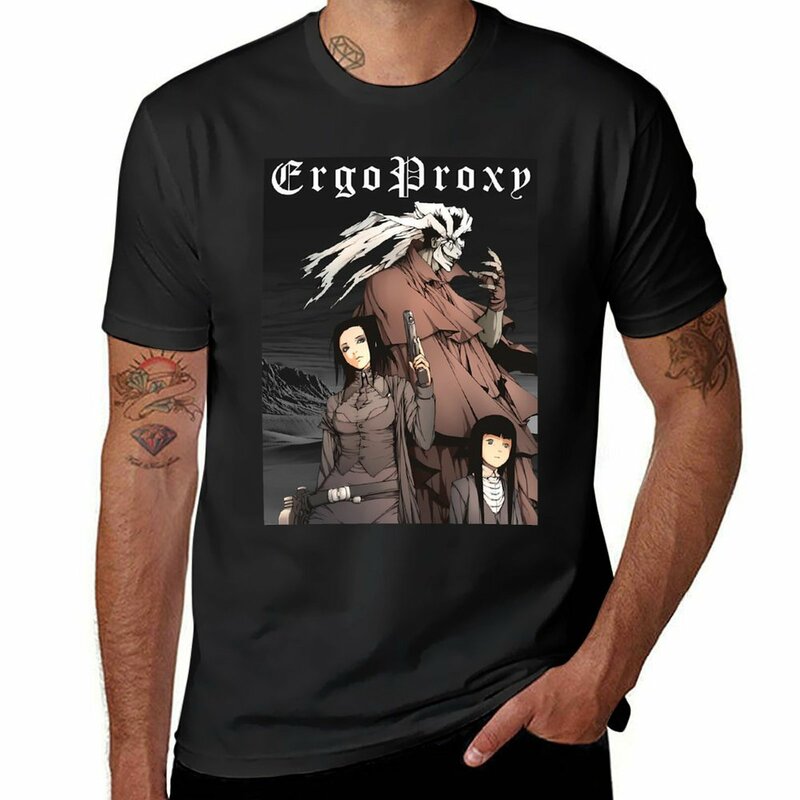 Ergo Proxy-peso pesado gráfico camiseta masculina, bonito Hip Hop Tops