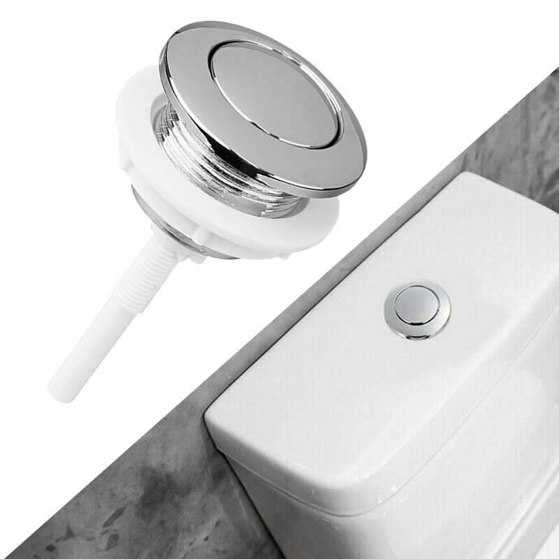 Tombol tangki Toilet produk rumah tangga 1 buah suku cadang tombol aksesori 38mm pengganti perak kualitas tinggi