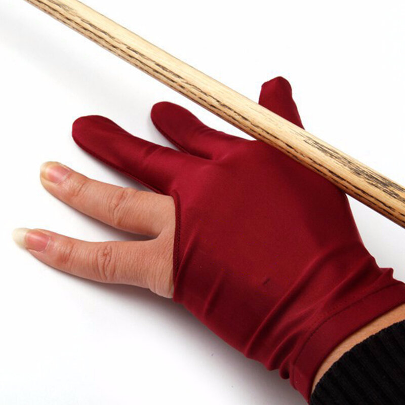 남녀공용 스판덱스 스누커 당구 큐 글러브 풀 왼손 오픈 세 손가락 액세서리, 4 가지 색상, 1 개