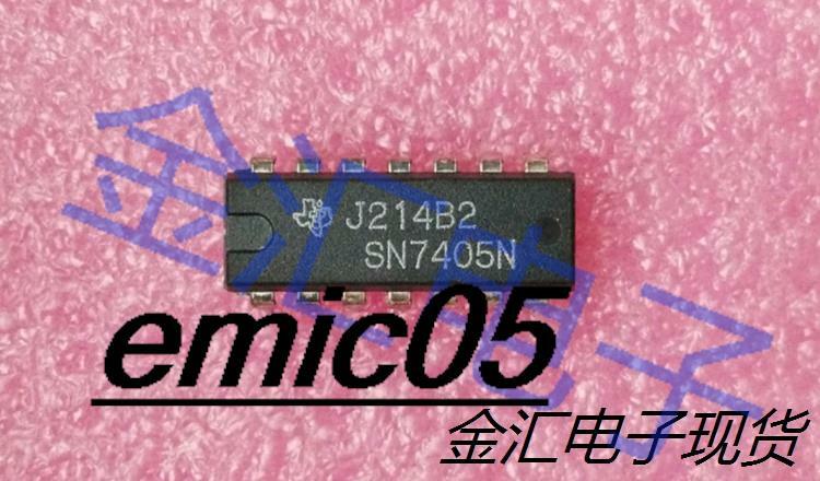 Estoque Original SN7405N, 16.DIP16, 10 PCes