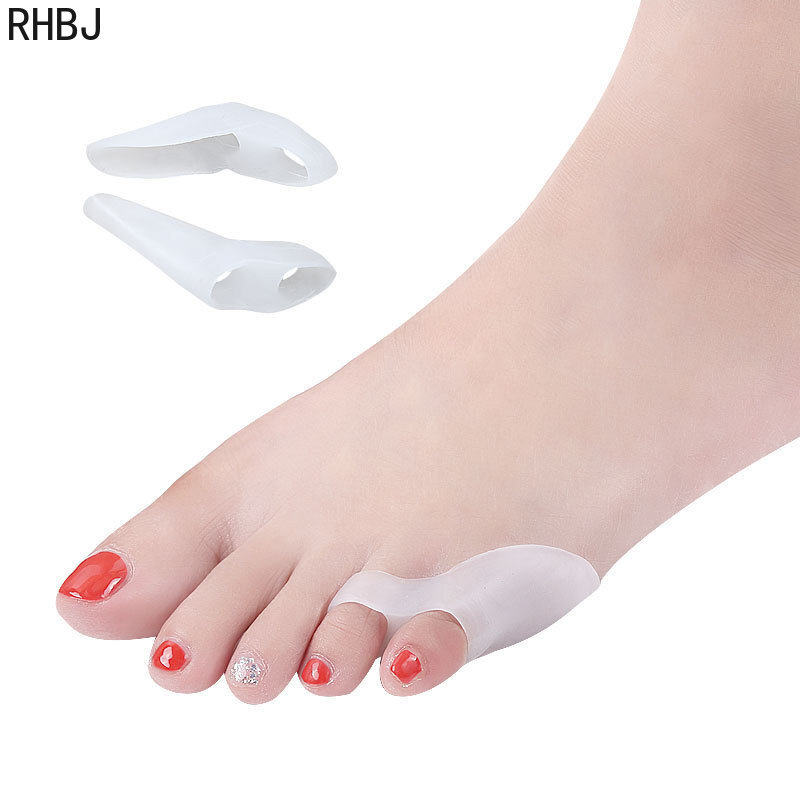 2Pcs Silicone Gel Thumb Corrector Bunion Foot Toe Hallux Valgus Protector Separator Finger Straightener Adjuster Foot Care Tool