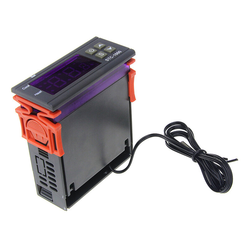 Цифровой термостат для телефона STC-1000 LED, терморегулятор, реле нагрева, охлаждения 12 В, 24 В, 220 В, STC 1000