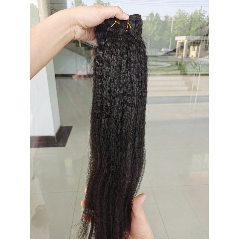 Бразильские кудрявые прямые человеческие волосы 8-30 32 40 дюймов, искусственные Реми, человеческие волосы для наращивания, 1/3 шт., прямые человеческие волосы Yaki