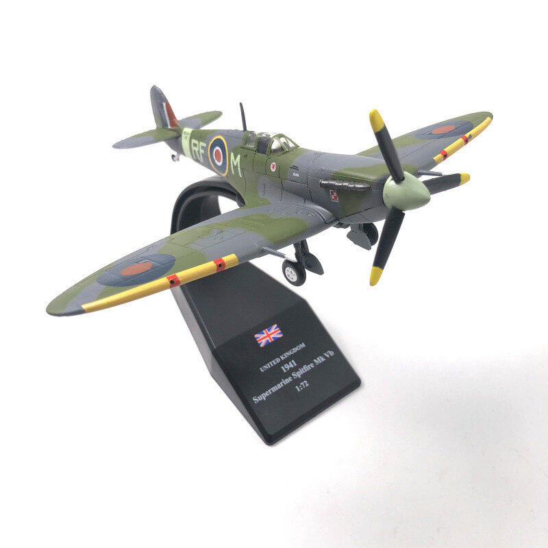 JASON TUTU 1/72 Scale Spitfire Fighter Diecast Metal Military Aircraft Model Collection Drop Shipping