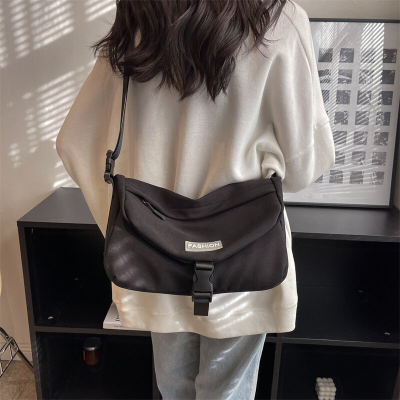 Multi-purpose bolso saco do mensageiro mochila para meninas grande capacidade de lona bolsa de ombro feminino satchels crossbody sacos novo sac