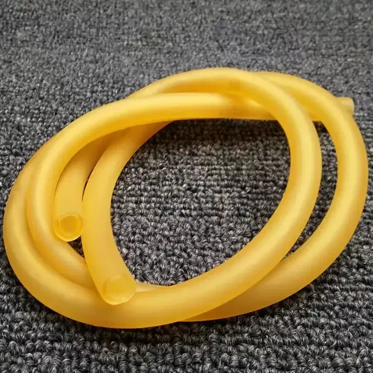 Mangueras de goma de látex natural, tubo Médico Quirúrgico elástico Beige, bandas de goma, Catapulta de tirachinas amarilla, 1/10/30M, 1,6 ~ 9mm