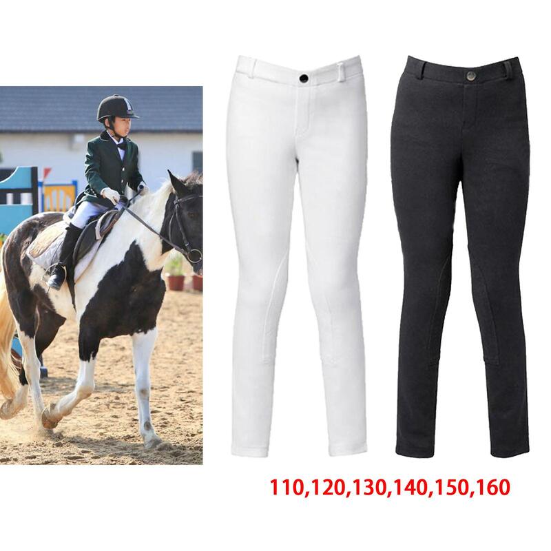 Pantaloni equestri per bambini pantaloni equestri pantaloni in cotone elastico per