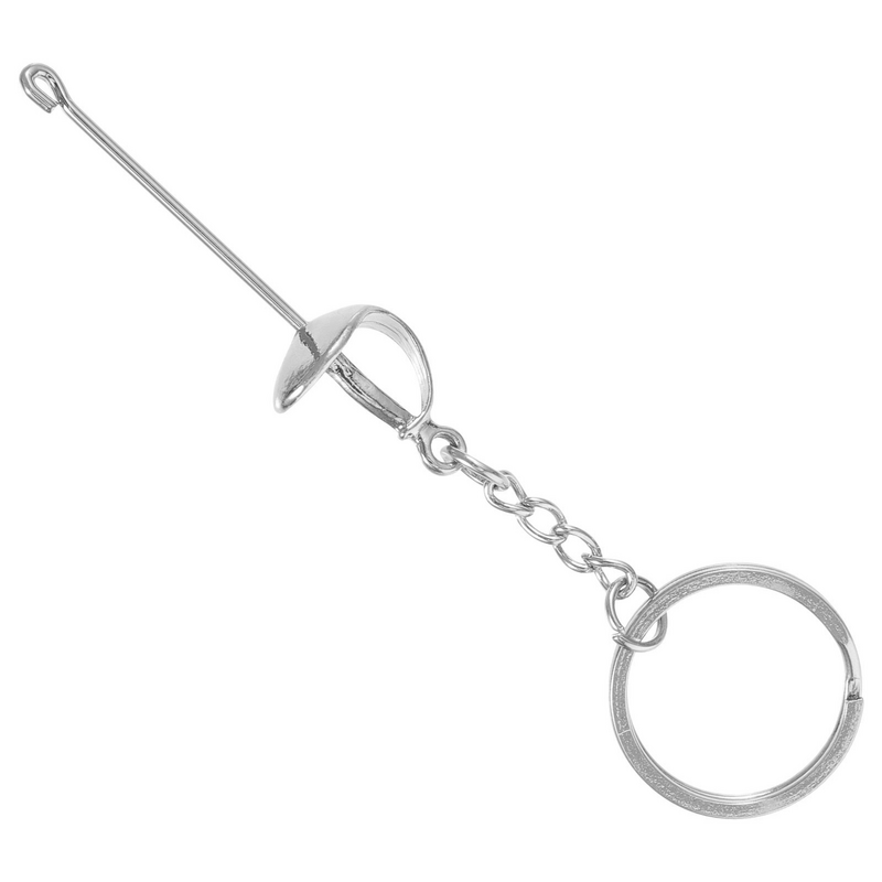 Цепочка для ключей с ограждением, декоративная цепочка для ключей с ограждением, Спортивная металлическая Изысканная искусственная сувенирная цепочка для ключей с ограждением