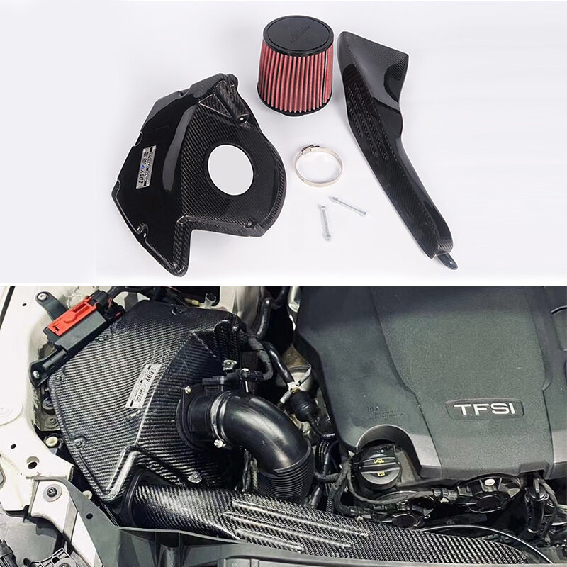 EDDYSTAR-kit de admisión de aire frío personalizado para coche, filtro de admisión de aire frío de alto flujo para Audi A4, A4L, A5, gran precio, alta calidad