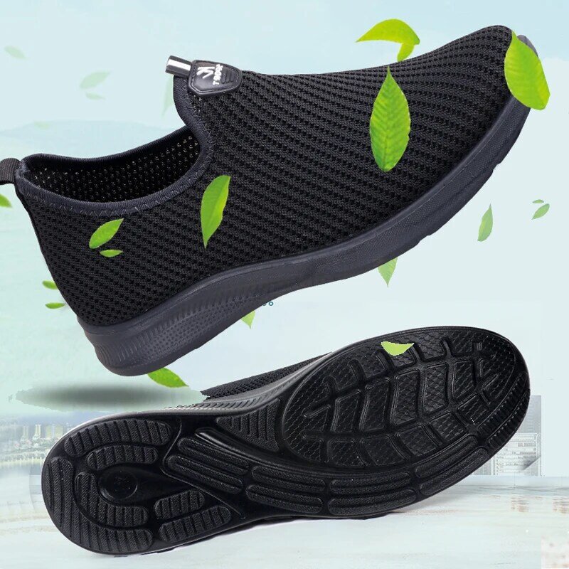 Zapatillas de correr antideslizantes ligeras para hombre, zapatos deportivos de entrenamiento transpirables informales para caminar, primavera y otoño