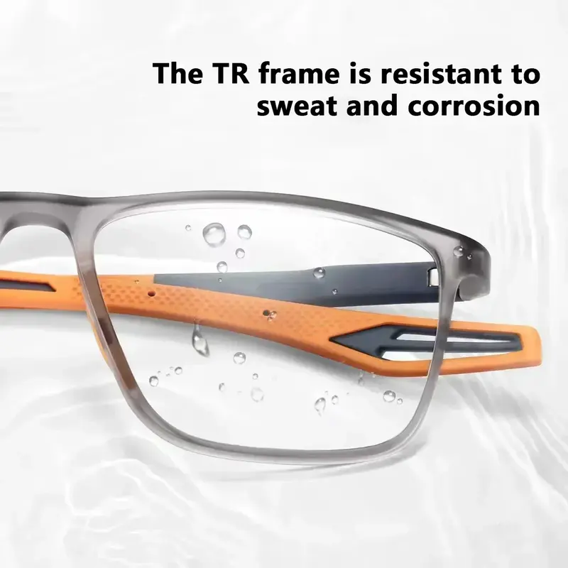 TR90 kacamata baca olahraga, sangat ringan Anti cahaya biru presbiopia kacamata penglihatan jauh Wanita Pria kacamata optik diopter untuk + 4.0