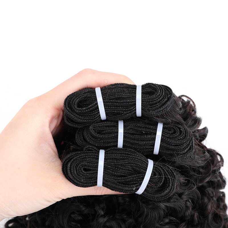Himalaya-Brazilian DD Pixie Curls, Unprocessed Curl Bundles, Natural Cabelo Humano, Weave, Only Virgin Hair Extension Bundles
