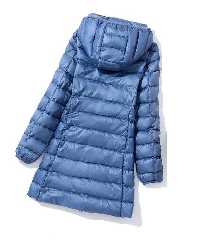 여성용 오버사이즈 다운 재킷, 여성용 롱 슬림 핏 모자, 탈착식 스커트 코트, 휴대용 아웃웨어, 가을 및 겨울, 2023 신상