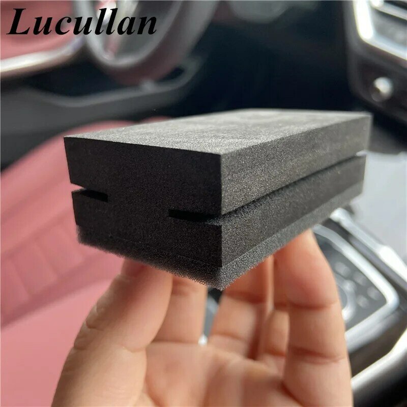 Lucullan-almohadilla de esponja Nano-Coat para revestimiento de cerámica de coche, nuevo diseño anticaída, aplicador de revestimiento de vidrio automático