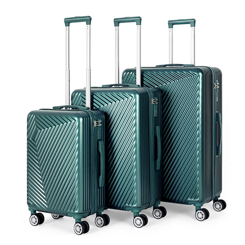 Ensemble de bagages de voyage en ABS, valise rigide, sac à roulettes, TSA, 3 tailles, 20 ", 24/28", 3 pièces