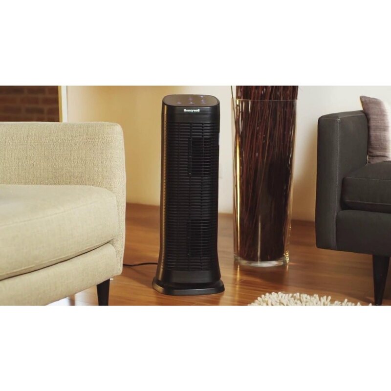 HFD320 Air Genius 5 Air Purifier with Permanent Washable Filter Large Rooms (250 sq. ft.) Black