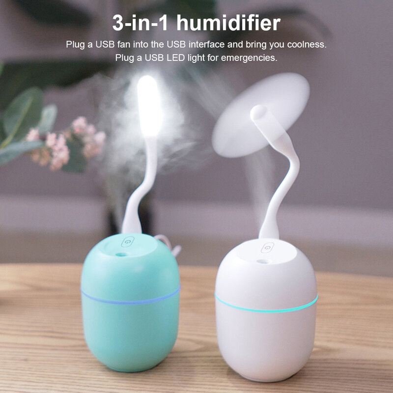 HOT NEW 220ML Humidificador Min Air Humidifier Ultrasonic Aromatherapy Diffuser Cool Mist Sprayer LED Night Lamp For Home Car