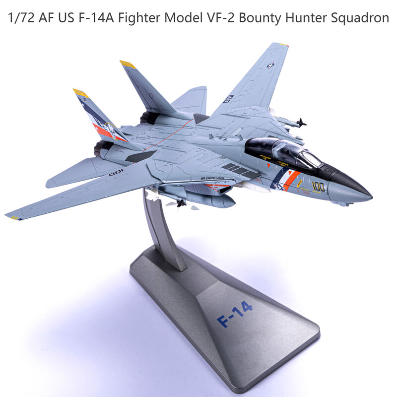 Fighter Model of Bounty Hunter, Squadron Alloy, Coleção de Produtos Acabados, AF US F-14A, VF-2, 1: 72