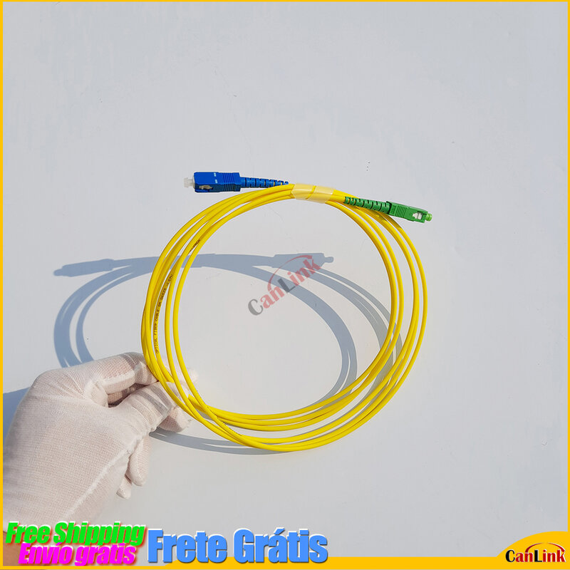 10 Pcs/lot SC APC to SC UPC SC Patch Cord Simplex 3.0mm LSZH PVC Single Mode Fiber Patch Cable jumper