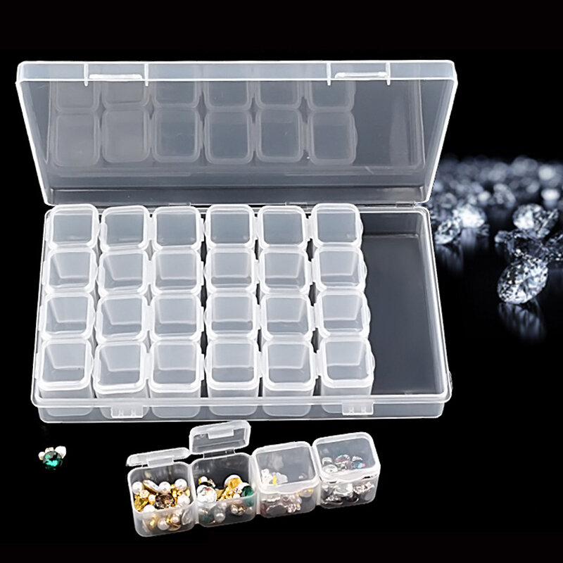 Двухслойный органайзер для дизайна ногтей, коробка, ящик для хранения инструментов, прямоугольная коробка для хранения, полировка кистей для ручек, пилочки для ногтей, пластиковый контейнер