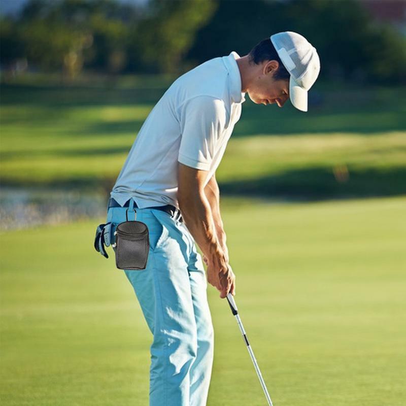 Mini bolsa de bolas de Golf, bolsas de almacenamiento de bolas de Golf de moda, contenedores multifunción, bolsas de cintura para bolas de Golf