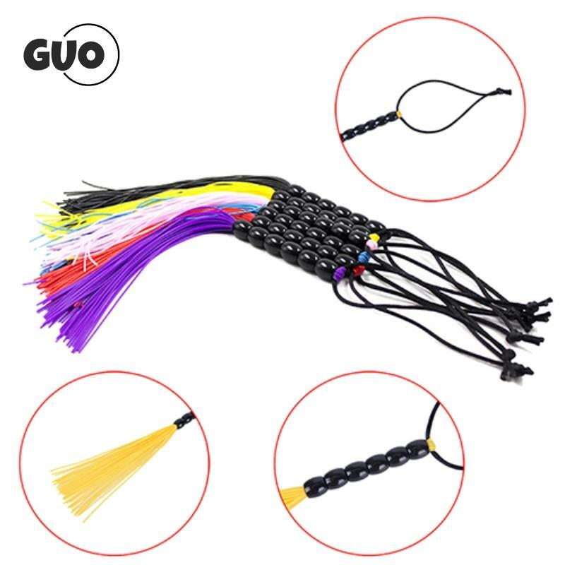 21cm Rubber Tassel Horse Whip With Handle Flogger Equestrian Whips Teaching Training Riding Whips