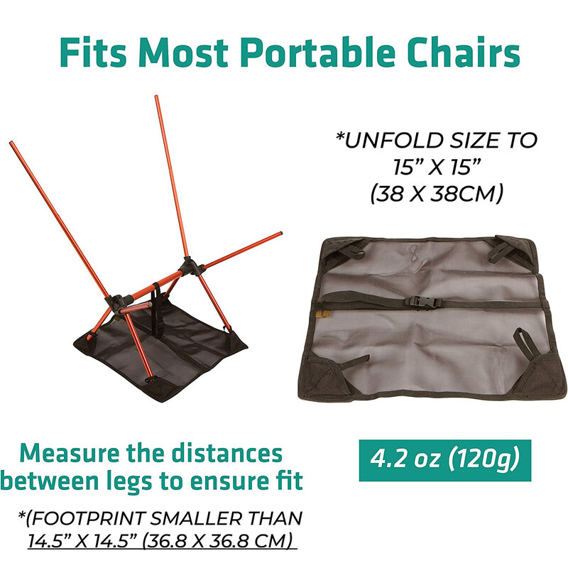 ทรายและ Ground แผ่นสำหรับเก้าอี้ป้องกันแบบพกพาเก้าอี้จาก Sinking Into นุ่ม Grounds