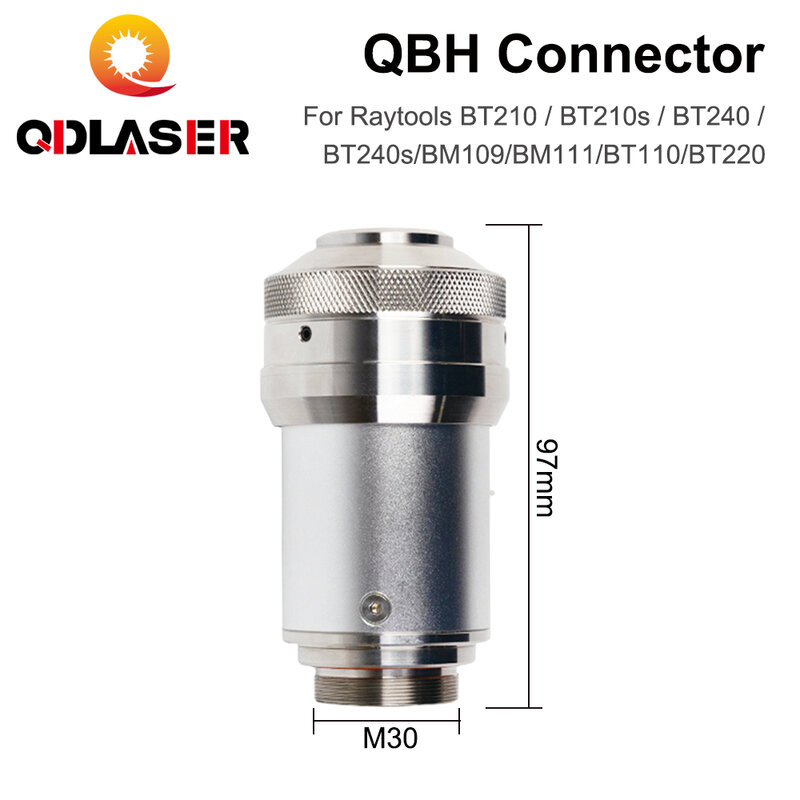 QDLASER QBH Fibra Laser Cabeça De Corte Conector de Raytools Laser Cabeça, BT240, BT240S para Fibra Laser Máquina De Corte, 1064nm