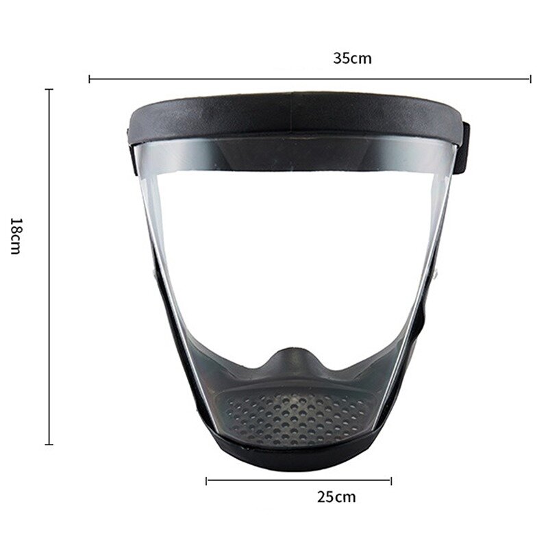 Anti-fog Anti Splash Full Face Protection Anti Droplet Mask Head Wear Glasses Space Spherical Goggles Full Face Protective Glass