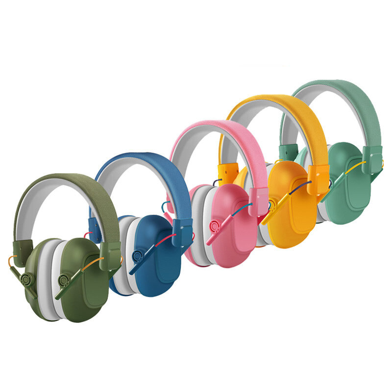Cuffie antirumore per bambini pieghevoli protezione dell'udito protezione per le orecchie per lo studio Sleep Play Drum Noise Reduction Cancelling