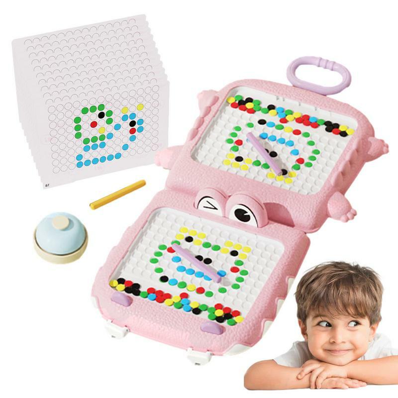 Magnetic Writing Board Cartoon Crocodile Drawing Board Eye-Catching Color Fine Motor Skills Toy For Outdoors Home School Travel