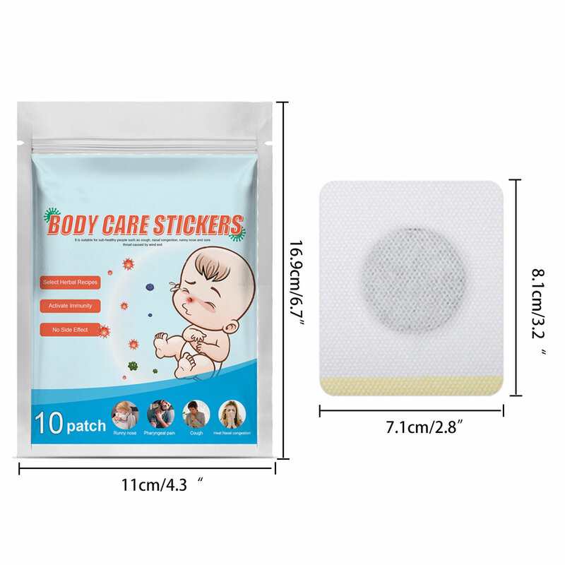 Body Care Patch Mucus And Cold Relief Patches Mucus And Cold Relief For Adults Relieve Discomfort Quickly Natural Herbal Sticker