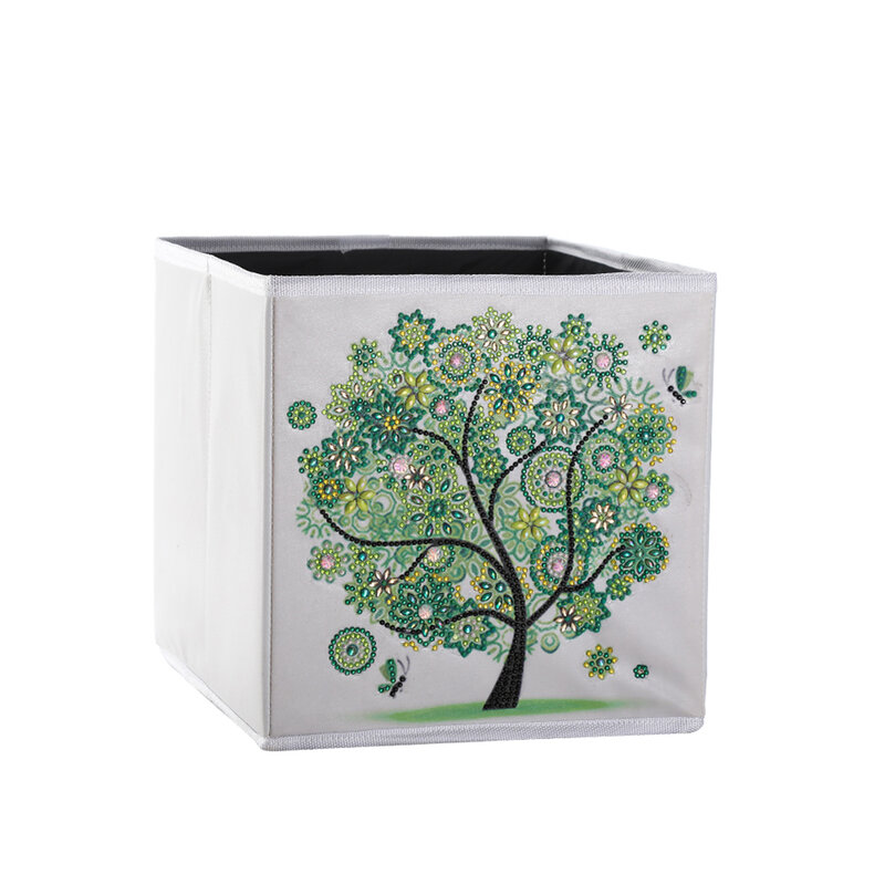 Cubos De Armazenamento Dobráveis, 9.84 "Cube Bins, Caixa Dobrável, DIY Diamond Cabinet Organizer