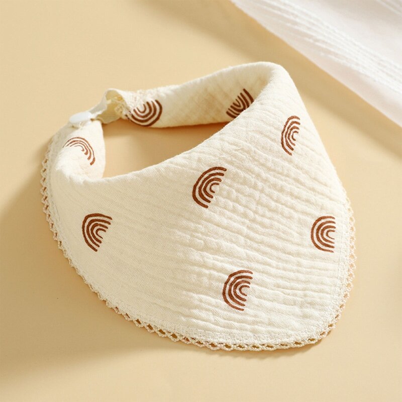 Baby-Bandana, Neugeborenen-Lätzchen für sabbernde Mädchen, hergestellt aus Baumwollgaze, weiche und saugfähige Baby-Lätzchen für